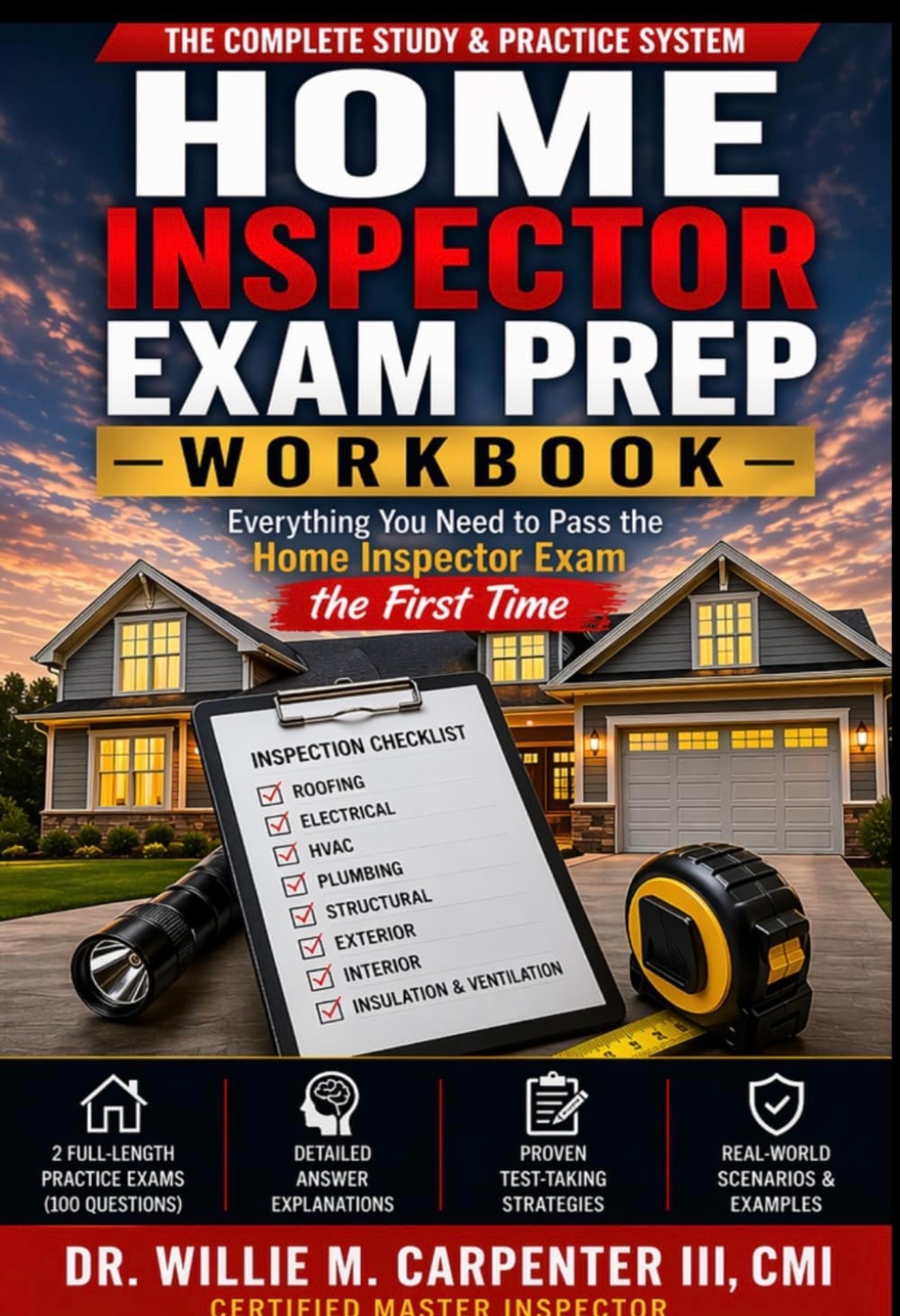 Home Inspector Exam Prep Workbook book cover
